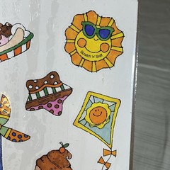 Vintage Scratch N Sniff Stickers Current Inc 1993 Sealed Pack Ice Cream Sun
