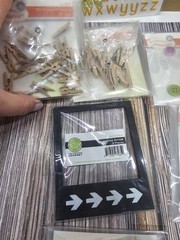 Huge LOT Fun Stampers Journey BUTTONS, letters, clips, frames, embellishments