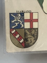 Stickers Sheet Coats Of Arms Of Various German States And Cities Sealed