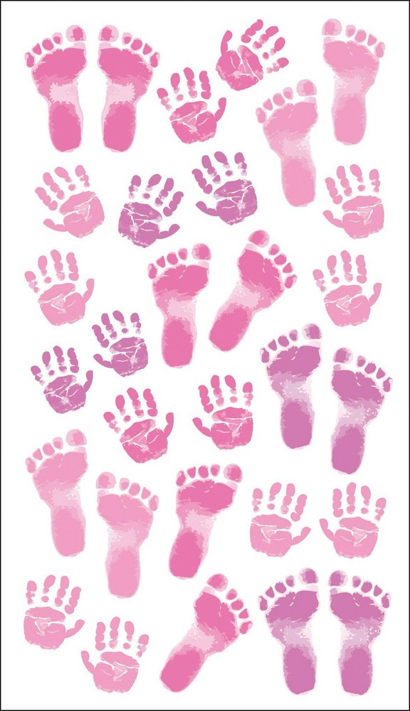 Sticko Stickers Pastel Baby Girl Prints