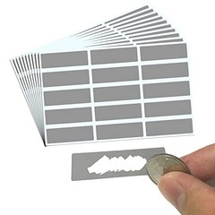 Scratch Off Stickers Labels Rectangle Pack