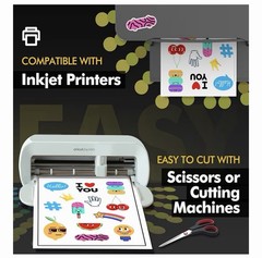 A Sub Printable Fabric Stickers 10 Sheets 8.5”x11”