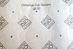 Vintage 1999 MAMBI Christmas Kids Clear Stickers Angel Santa 12″ Scrapbook NOS