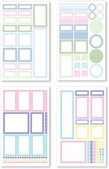 Decorative Pastel Stickers – Enhance Your Creative Projects