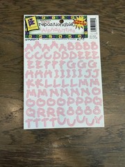 7 Alphabitties Repositionable Acid Free Alphabet Numbers Punctuation Stickers