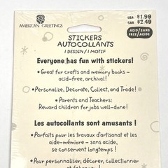 NEW Stickety Doo Da HOLOGRAM HEARTS American Greetings Stickers 2 Sheets