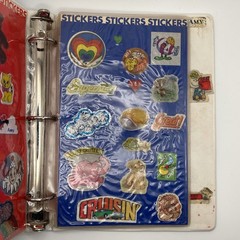 Vtg 1980s Small World Sticker Book Sanrio Scratch Sniff Hello Kitty 10 Pgs Album