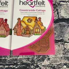 Heartfelt Creations COUNTRYSIDE COTTAGE Stamps & Die Set HCDI 7332 HCPC 3938
