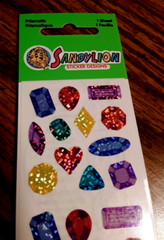 Vintage Sandylion Prismatic Gemstone Birthstone stickers NEW Sealed pack