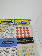Scrapbooking Stickers Lot Word Bubble Family Phrase Stickabilities Sports 19