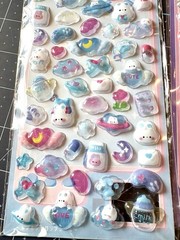 3D Puffy Sticker -3 Lot Kawaii Decorative Stickers for Phone Case, Notebook