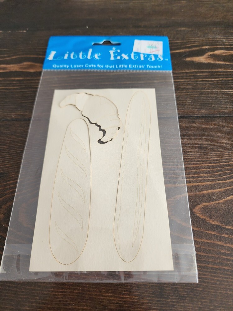 Bread Croissant Die Cut Laser Cut New Little Extras Scrapbooking – Retired #23
