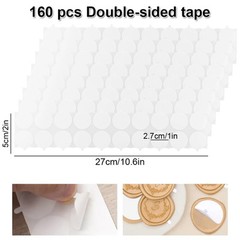 160pcs Double-Sided Adhesive Dots For Wax Seal Stamp Kit For Wax Seal Stickers