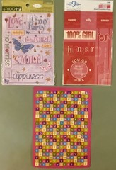 Lot of Girl Stickers! Hearts, Flowers… Paper Studio, Studio 112, Etc