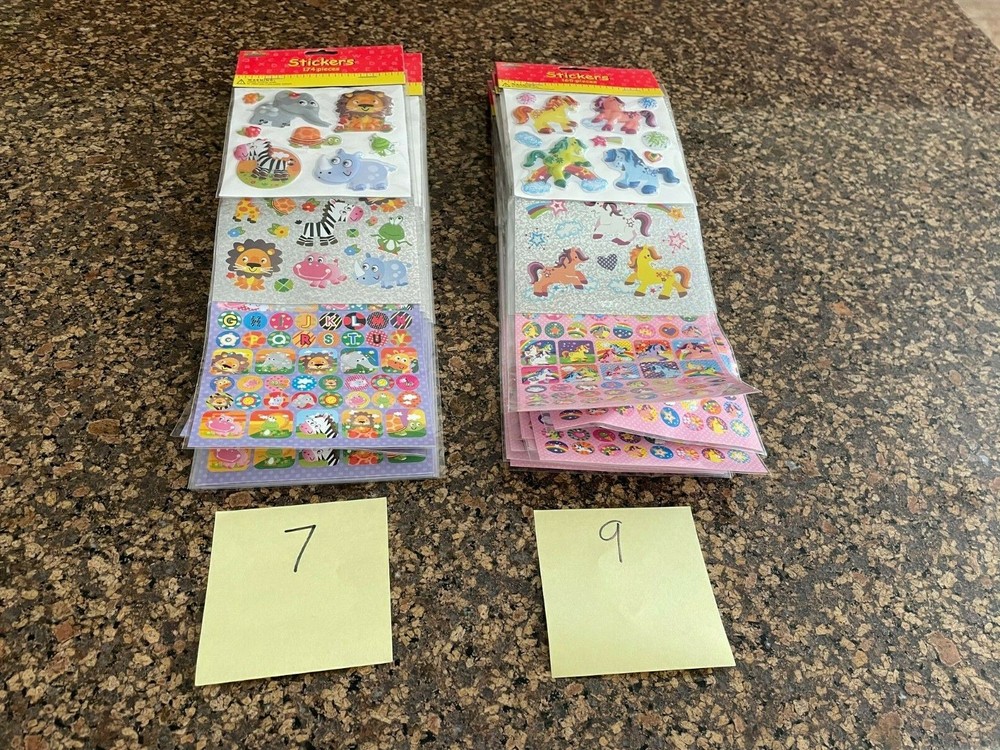 Scrap Booking Stickers Crafts 7 times174 and 9 times 165 As shown in Picture