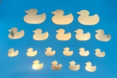 160+ Rubber Ducky Die Cuts 3 Sizes, 9 Styles
