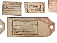 Rustic Kraft Paper Tags For Crafts Scrapbooking 36 Pcs Photo Travel Labels MQ