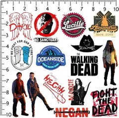 THE WALKING DEAD VARIETY DIE CUT VINYL 50 CT STICKER PACK