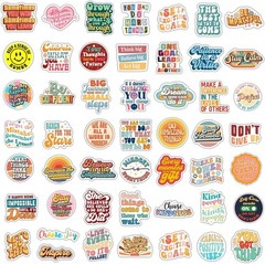 100 Pack Waterproof Motivational Stickers for Kids, Teens & Adults – Inspire!