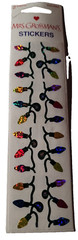 Christmas Sparkle Light Bulbs Stickers Prismatic by Mrs Grossman’s New 2003