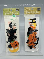 NEW Jolee’s Sticker Lot – 5 Items – Halloween Trick or Treat Candy Hay Ride