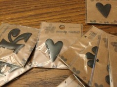 Scrapbooking Scrap Metal Letters Flowers Hearts Self Adhesive by Pressed Petals