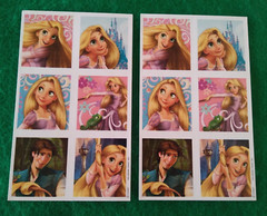 2 Hallmark Disney TANGLED Sticker sheets (Rapunzel/Flynn Rider/Pascal)