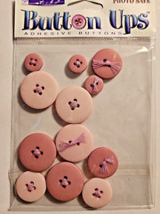 Large Lot of «Button Ups» Photo safe Adhesive Buttons by Stickopotamus 11 pkgs