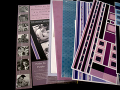 Perfect Fit Purple Photo Mounting Paper, Great Lengths, Paper strips various