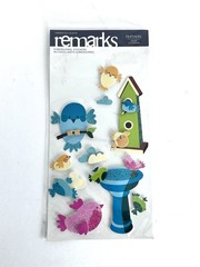 Scrapbook Mixed Lot, Camping, Picnic, Birds, Carnival, Words Stickers-Mostly New