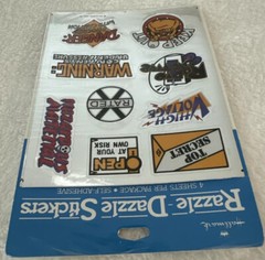 NEW Vintage Hallmark Razzle Dazzle FOIL Stickers Words & Phrases 4 Sheets Sealed