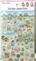 GAIA Fairy Tale PET Sticker Selection Alice Snow White Cinderella MADE IN JAPAN