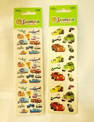Sandy Lion Prismatic Vehicles Transportation Stickers Set Of 2