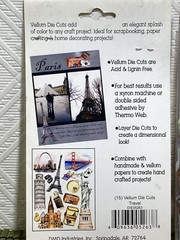 Lot of 4 Paper Reflections Vellum Die Cuts Travel World Cities 15 Pcs/Pack NEW