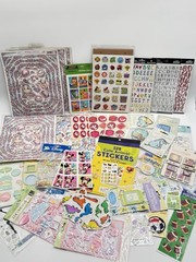 Lot 50 Assorted Scrapbooking Embellishment Stickers Album Card Making Appliqué