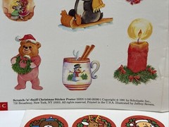Lot 100s Vintage SCHOLASTIC & Troll Christmas Stickers NEW
