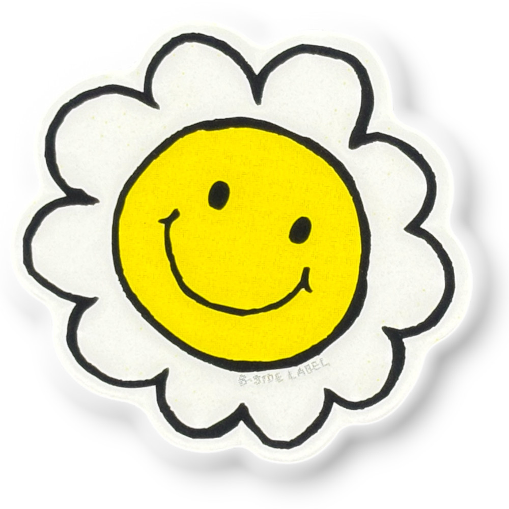 Smiley Flower ✦ B-Side Label Sticker