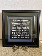 Black Shadowbox Scrapbooking. Glass Front.