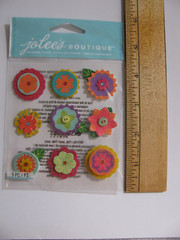 Jolee’s Dimensional Stickers LAYERED MINI FLOWERS 9 Pieces NIP