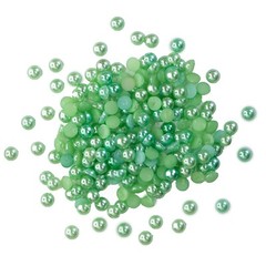 Buttons Galore Flat Back Half Pearls for DIY Crafts (6) Soft Colors
