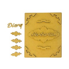 Stamperia Crafty Shapes – Herbarium Silvae Diary Cover, KLSM75