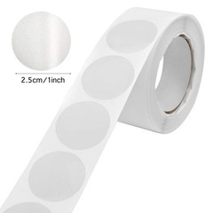 1000 Clear 1″ Round Wafer Seal Stickers for Envelopes, Boxes, Gifts (500/Roll)
