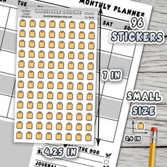 Cutting Board Stickers, Mini Icon Reminder Planner stickers, Journals,Scrapbooks