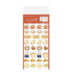 Furukawashiko Sticker Sheet, Clear Decals Bakery Treats Cat Inu Melon Pan Bread