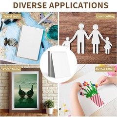 25 PCS 8.5×11 Inch Chipboard Sheets 40PT Book Binding Scrapbooking Backing