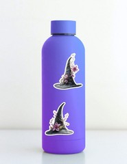 Blooming Witch Hat Die Cut Vinyl Stickers Scrapbooking Laptop Waterbottle