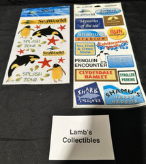 Creative Imaginations Seaworld Adventure Parks Epoxy Sticker Set two packs