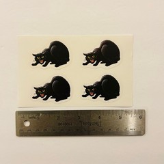 RETRO STICKER LOT Black Cat Witch Dracula Moth Vampire Skull NEW