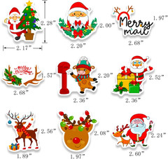 Christmas Theme Stickers, 100Pcs Vinyl Waterproof Merry Christmas Stickers for E