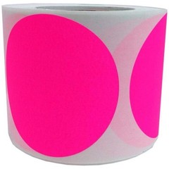 Round Dot Stickers 2″(51mm) Neon-Green Color Coding Marking Labels (500-Pack)